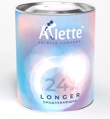 Презервативы Arlette Longer с продлевающим эффектом - 24 шт. - Arlette - купить с доставкой в Новосибирске