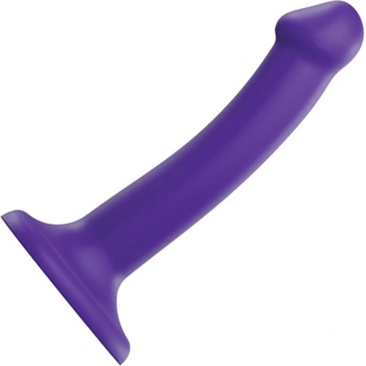 Фиолетовый фаллоимитатор-насадка Strap-On-Me Dildo Dual Density size S - 17 см. - Strap-on-me - купить с доставкой в Новосибирске