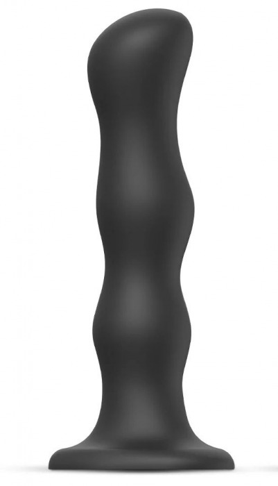 Черная насадка Strap-On-Me Dildo Geisha Balls size XL - Strap-on-me - купить с доставкой в Новосибирске