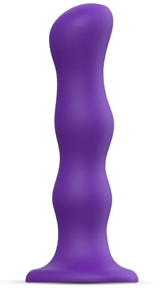 Фиолетовая насадка Strap-On-Me Dildo Geisha Balls size XL - Strap-on-me - купить с доставкой в Новосибирске