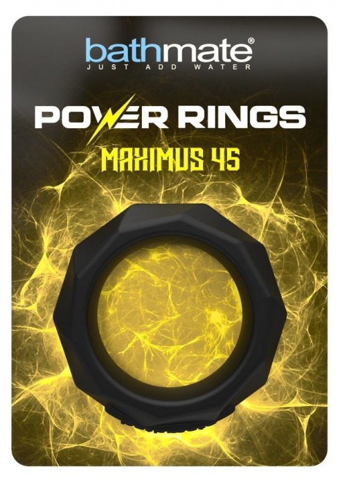 Черное эрекционное кольцо Maximus 45 - Bathmate - в Новосибирске купить с доставкой