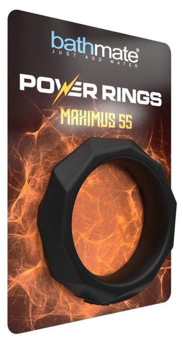 Черное эрекционное кольцо Maximus 55 - Bathmate - в Новосибирске купить с доставкой