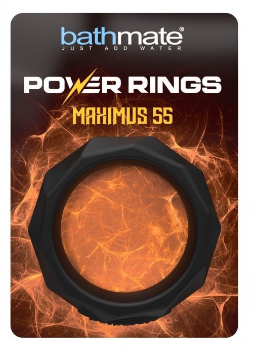 Черное эрекционное кольцо Maximus 55 - Bathmate - в Новосибирске купить с доставкой