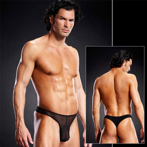 Мужские танга из сеточки - BlueLine купить с доставкой