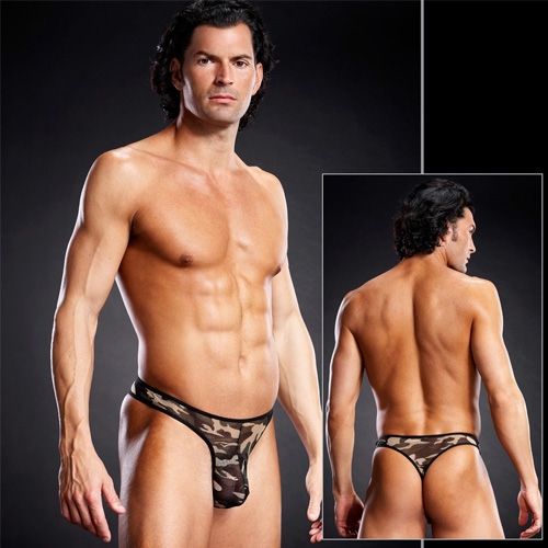 Мужские танга из сеточки - BlueLine купить с доставкой