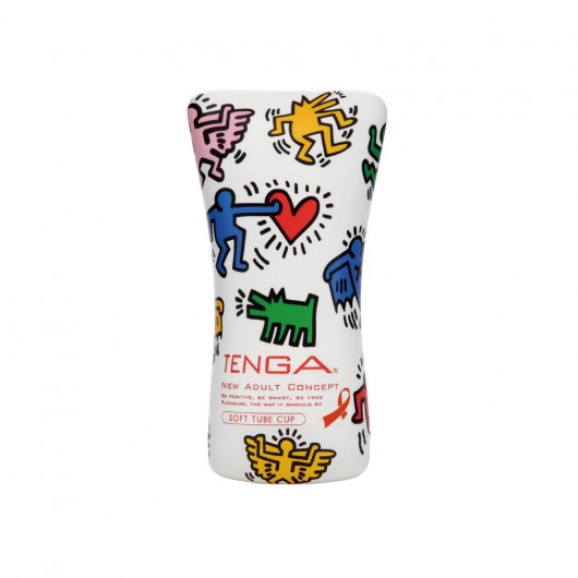 Мастурбатор Keith Haring Soft Tube CUP - Tenga - в Новосибирске купить с доставкой