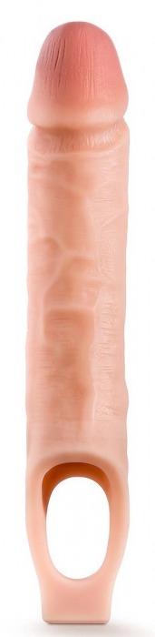 Телесная насадка на пенис 10 Inch Cock Sheath Extender - 25 см. - Blush Novelties - в Новосибирске купить с доставкой