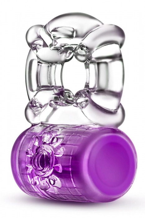 Фиолетовое эрекционное виброкольцо Pleaser Rechargeable C-Ring - Blush Novelties - в Новосибирске купить с доставкой
