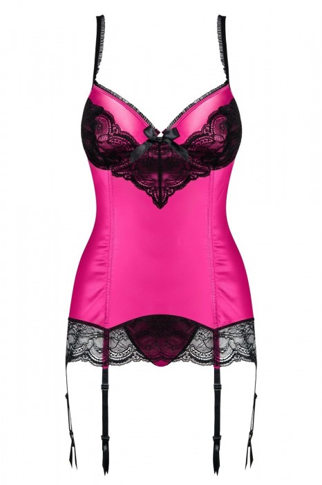 Атласный корсаж с кружевом Roseberry - Obsessive купить с доставкой