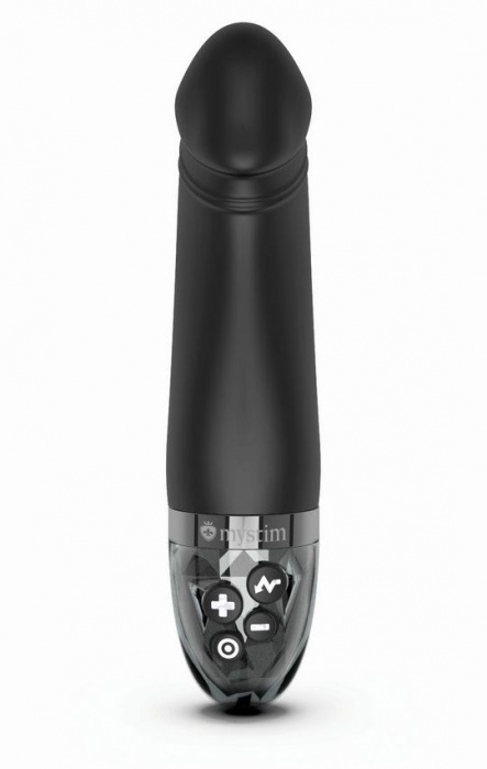 Черный вибратор с электростимуляцией Real Deal Neal - 16,5 см. - MyStim - купить с доставкой в Новосибирске