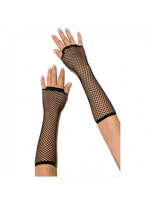 Длинные перчатки в сетку - Electric Lingerie купить с доставкой