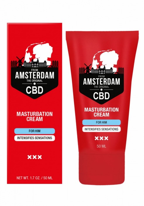 Крем для мастурбации для мужчин CBD from Amsterdam Masturbation Cream For Him - 50 мл. - Shots Media BV - купить с доставкой в Новосибирске