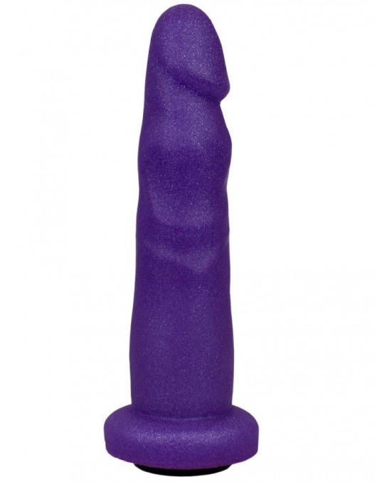 Фиолетовая реалистичная насадка-плаг - 16,2 см. - LOVETOY (А-Полимер) - купить с доставкой в Новосибирске