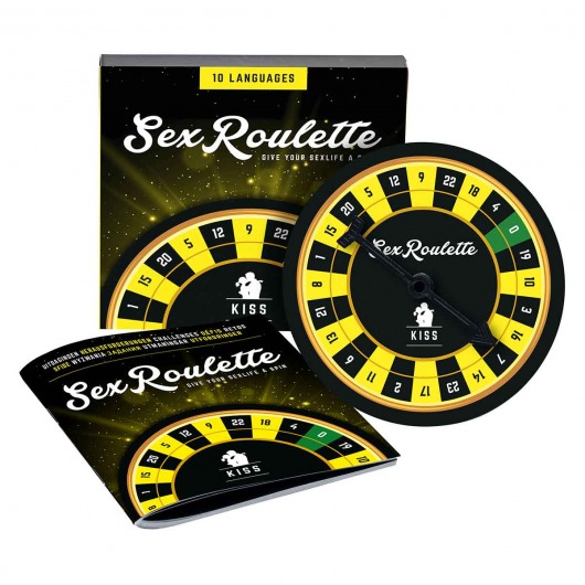 Настольная игра-рулетка Sex Roulette Kiss - Tease&Please - купить с доставкой в Новосибирске