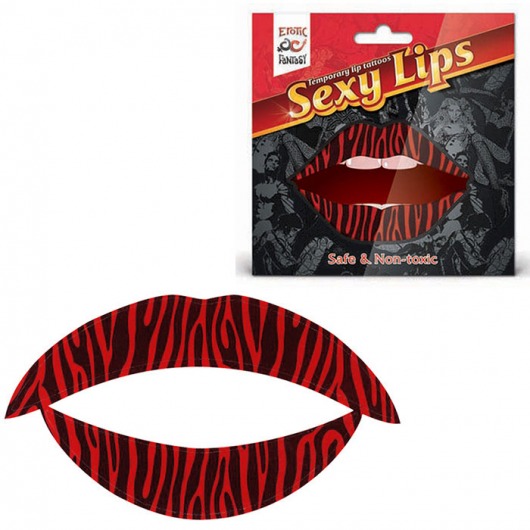 Lip Tattoo Тигровый красный - Erotic Fantasy купить с доставкой