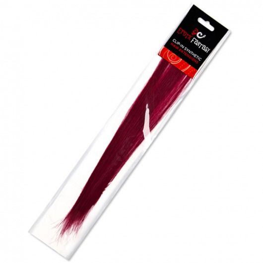 Цветные Clip-In локоны сливового цвета - Erotic Fantasy купить с доставкой