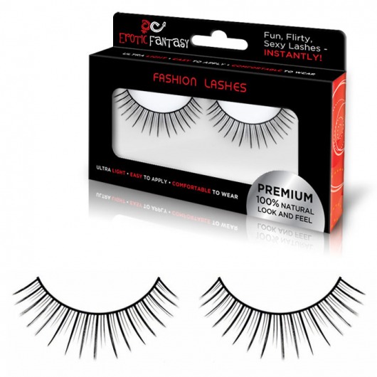 Накладные ресницы черного цвета Sexylicious - Erotic Fantasy купить с доставкой