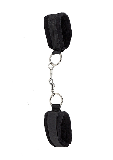 Черные наручники Velcro Cuffs - Shots Media BV - купить с доставкой в Новосибирске