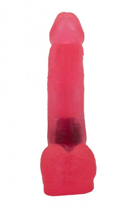 Розовая гелевая насадка для страпона - 16,5 см. - LOVETOY (А-Полимер) - купить с доставкой в Новосибирске