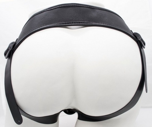 Реалистичный фаллоимитатор на трусиках с плугом - 18,5 см. - LOVETOY (А-Полимер) - купить с доставкой в Новосибирске