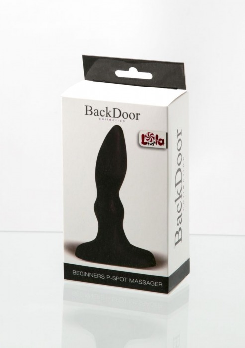Черный анальный стимулятор Beginners p-spot massager - 11 см. - Lola Games