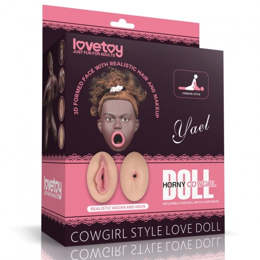 Темнокожая секс-кукла с реалистичными вставками Cowgirl Style Love Doll - Lovetoy - в Новосибирске купить с доставкой