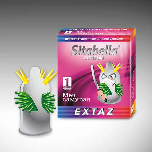 Презерватив Sitabella Extaz  Меч самурая  - 1 шт. - Sitabella - купить с доставкой в Новосибирске