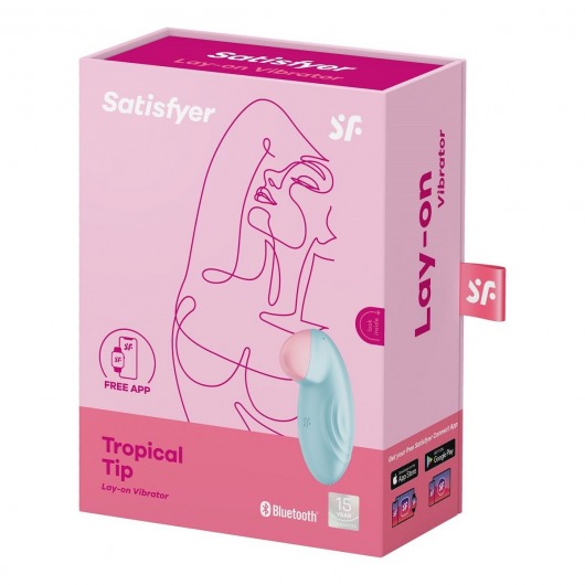 Голубой клиторальный стимулятор Tropical Tip - Satisfyer