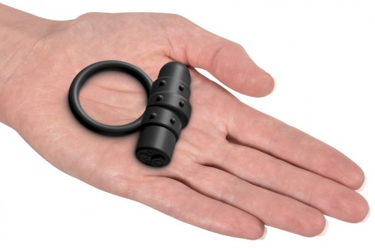 Черное перезаряжаемое эрекционное кольцо Vibrating Silicone C-Ring - Pipedream - в Новосибирске купить с доставкой