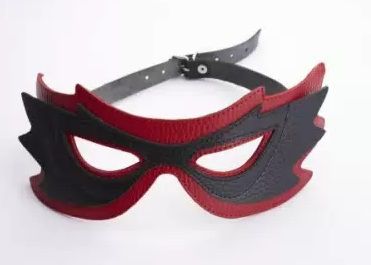 Чёрно-красная маска с прорезями для глаз - Sitabella - купить с доставкой в Новосибирске