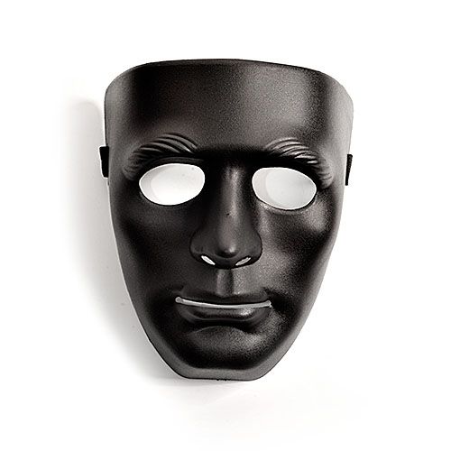 Чёрная маска из пластика - Sitabella - купить с доставкой в Новосибирске