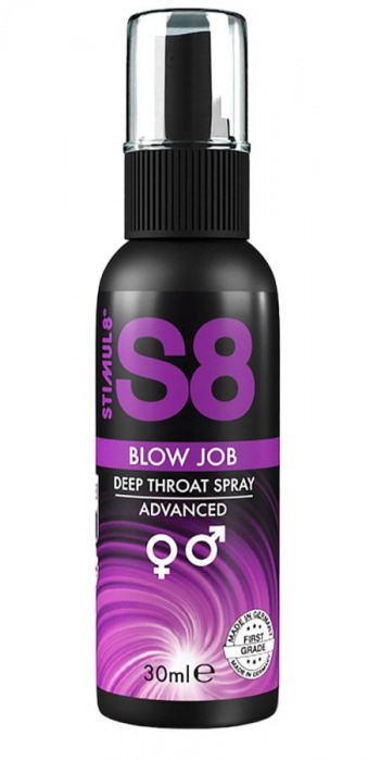 Лубрикант для орального секса S8 Deep Throat Spray - 30 мл. - Stimul8 - купить с доставкой в Новосибирске