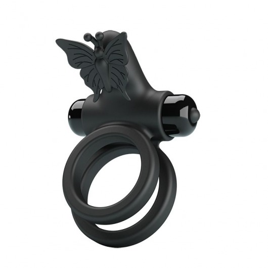 Черное эрекционное виброкольцо Passionate Ring IX - Baile - в Новосибирске купить с доставкой