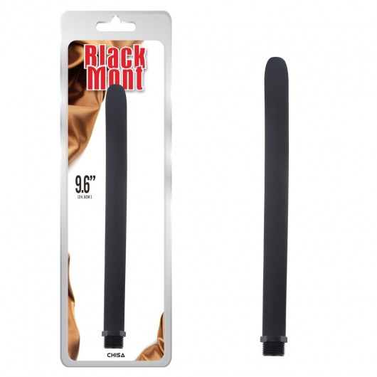 Черная насадка для интимного душа Silicone Douche Tube - Chisa - купить с доставкой в Новосибирске