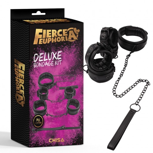 БДСМ-набор из 4 предметов Deluxe Bondage Kit - Chisa - купить с доставкой в Новосибирске