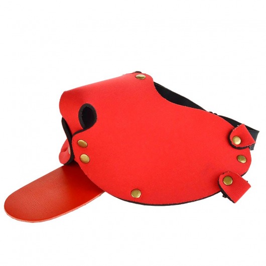 Красная неопреновая маска  Дог - Sitabella - купить с доставкой в Новосибирске