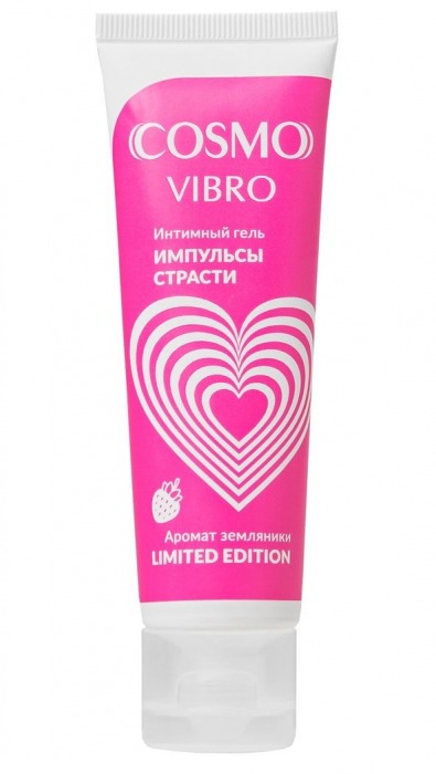 Возбуждающий гель на водно-силиконовой основе Cosmo Vibro с ароматом земляники - 50 гр. - Биоритм - купить с доставкой в Новосибирске