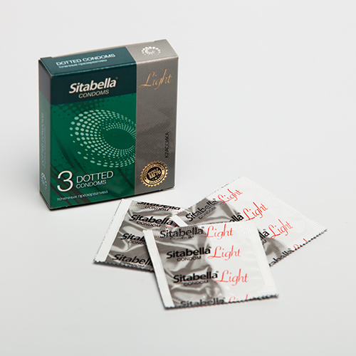 Презервативы Sitabella Light с точками - 3 шт. - Sitabella - купить с доставкой в Новосибирске