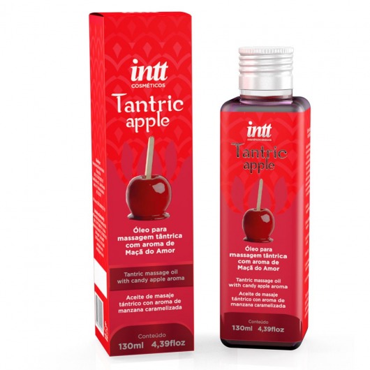 Массажное масло Tantric Apple с ароматом яблока - 130 мл. - INTT - купить с доставкой в Новосибирске