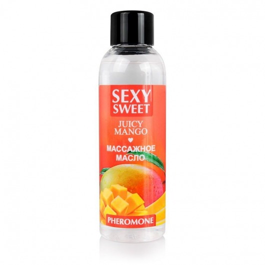 Массажное масло Sexy Sweet Juicy Mango с феромонами и ароматом манго - 75 мл. - Биоритм - купить с доставкой в Новосибирске