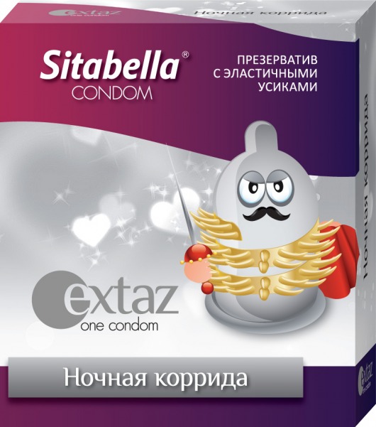 Презерватив Sitabella Extaz  Ночная коррида  - 1 шт. - Sitabella - купить с доставкой в Новосибирске