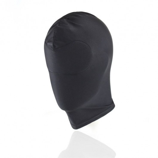 Черный текстильный шлем без прорезей для глаз - Notabu - купить с доставкой в Новосибирске