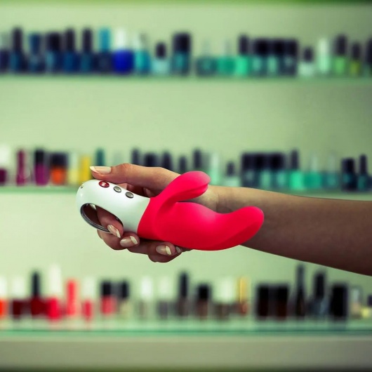 Розовый вибратор с двумя моторами MiSS Bi - 17 см. - Fun Factory