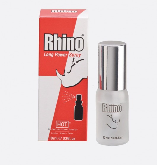 Пролонгирующий спрей для мужчин Rhino - 10 мл. - HOT - купить с доставкой в Новосибирске