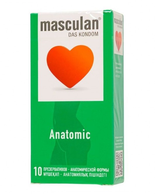 Презервативы анатомической формы Masculan Anatomic - 10 шт. - Masculan - купить с доставкой в Новосибирске