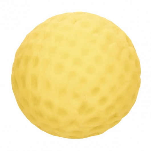 Двусторонний мастурбатор с желтым стимулирующим шариком Reversible Squishy Ball Stroker - California Exotic Novelties - в Новосибирске купить с доставкой