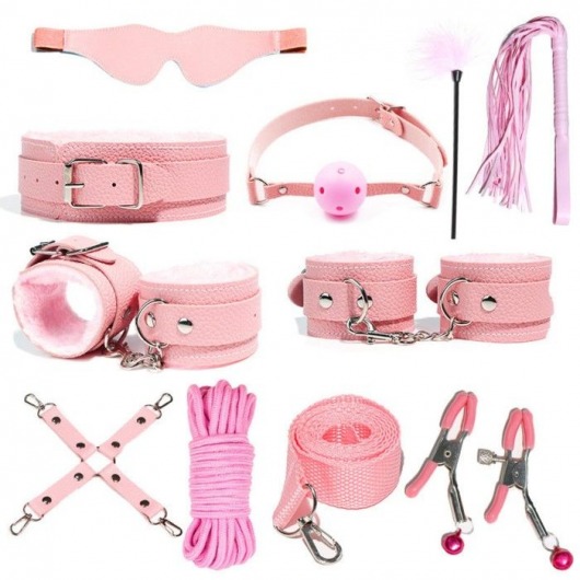 Розовый БДСМ-набор «Оки-Чпоки» из 11 предметов - Сима-Ленд - купить с доставкой в Новосибирске