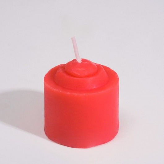 Красная свеча для БДСМ «Роза» из низкотемпературного воска - Сима-Ленд - купить с доставкой в Новосибирске