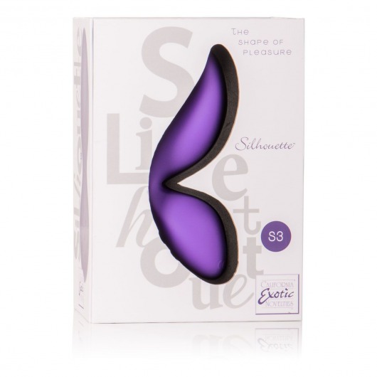 Фиолетовый вибромассажер Silhouette S3 - 12,75 см. - California Exotic Novelties