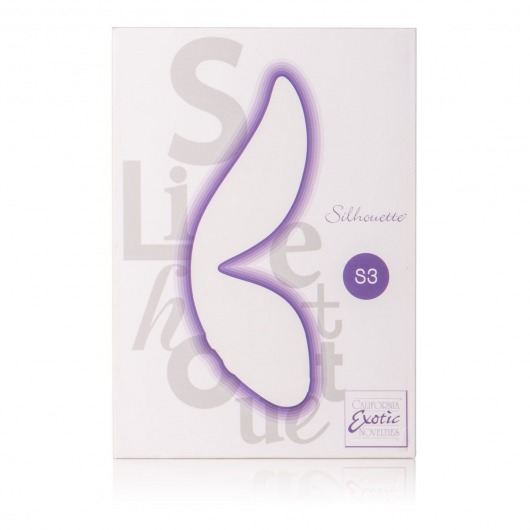 Фиолетовый вибромассажер Silhouette S3 - 12,75 см. - California Exotic Novelties